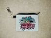 Picture of Lined Linen Keychain Zipper Pouch