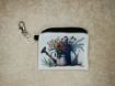 Picture of Lined Linen Keychain Zipper Pouch