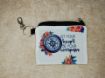 Picture of Lined Linen Keychain Zipper Pouch