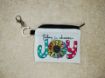 Picture of Lined Linen Keychain Zipper Pouch
